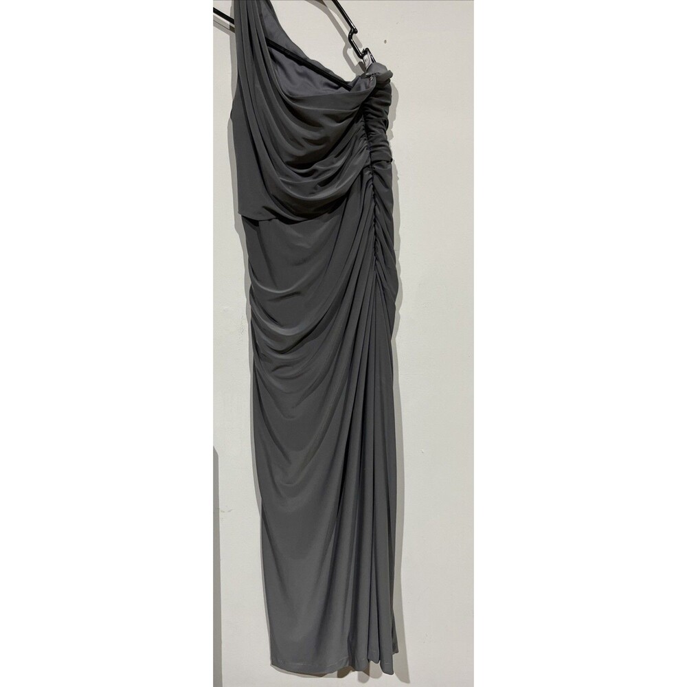 Celebrate DB Studio Bridesmaid One Shoulder Dress Dusty Blue Women's Size 10